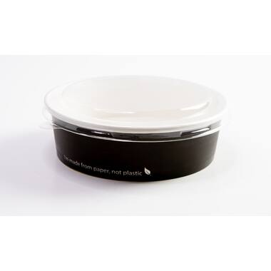 ECO SALADE/FOOD BOWL 500ml ZWART 50st